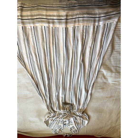 NWT Blue Island Beach Striped W/ Tassel V Neck Maxi Swim Coverup Boho Size Small - Picture 12 of 13